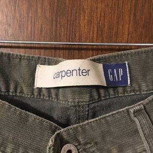 90's men's olive Carpenter corduroys from Gap
